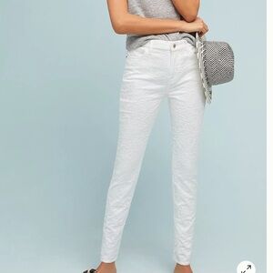 Jen 7 for Anthropologie Jacquard High Rise Skinny